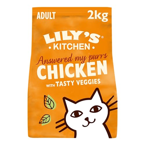 Lily's Kitchen Con ingredienti naturali Cibo secco per gatti adulti Sacco Ricetta senza cereali...
