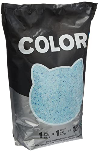 Nullodor - Lettiera per Gatti Color al silicio agglomerante, 1,8 kg, Colore Blu