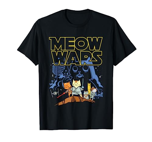 Regali per gatti di Meow Wars per gli amanti dei gatti Maglietta