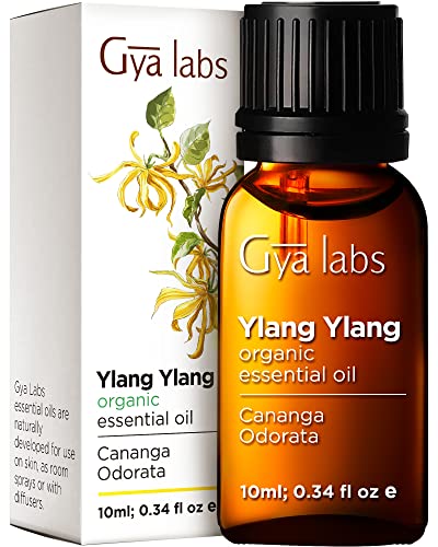 Gya Labs Olio essenziale di ylang-ylang biologico per diffusore - Olio essenziale di ylang...