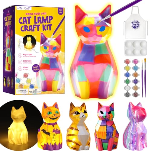 DIY-LAOESE Kit Lampada Gatto 3D Set Pittura Giocattolo Bambini, Giochi Creativi bambina 6 7...