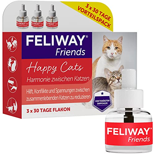 FELIWAY D89440L Friends - Confezione Risparmio da 3 x 30 Giorni, 144 ml